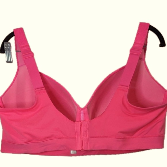 Cacique Lightly Lined Balconette Mesh Lace Overlay Underwire Pink Bra 44i ( 6D ) - Picture 7 of 16